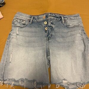 Maurices Edge Light Blue Denim Shorts